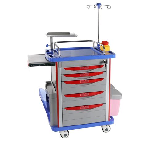 Hospital Crash Cart Mst Abs Abs Medical Emergency Nursing Trolley