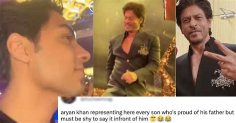 Aryan Khan Smiles With Pride At Shah Rukh Khans ‘jhoome Jo Pathaan