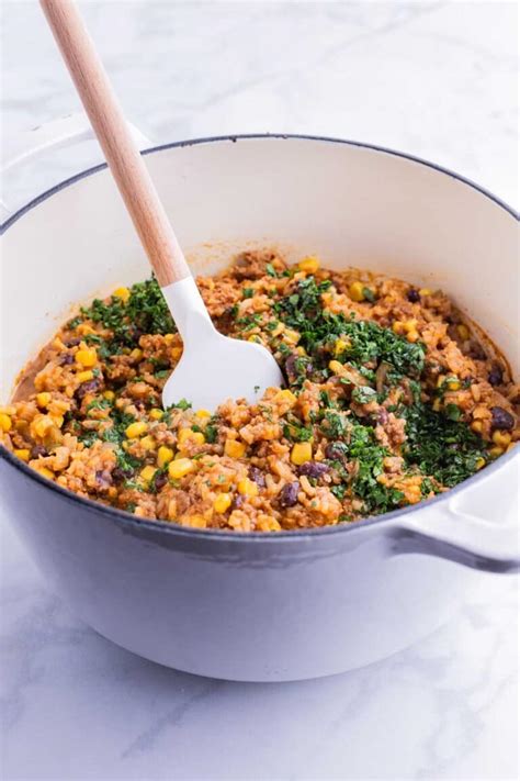 Easy Mexican Beef And Rice Skillet Evolving Table