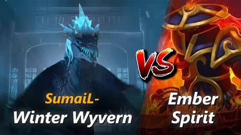 SumaiL Mid Winter Wyvern Vs Ember Spirit First 10 Minutes YouTube