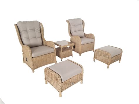 AKS Jackson Loungegruppe Polyrattan Kunstoffgeflecht Aluminium Natur 5