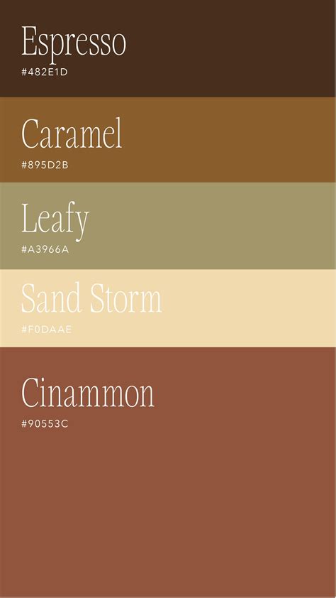 Warm Color Palettecoffee Grounds Color Palette Earth Colour Palette