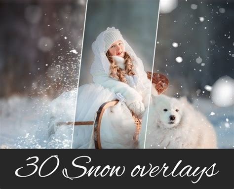 30 Snow Overlays Photoshop Overlays Mix Overlays Realistic - Etsy ...