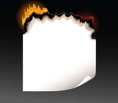 Set of burning paper vector art Free vector in Encapsulated PostScript ...