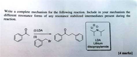 SOLVED: Write complete mechanism for the following reaction Include in your mechanism the ...