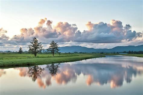 Beautiful Sunset Reflections Tillamook Oregon Photograph By Jack