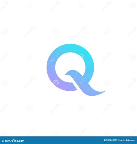 Letter Q Logo Vector Q Initial Logo Design Stock Illustration