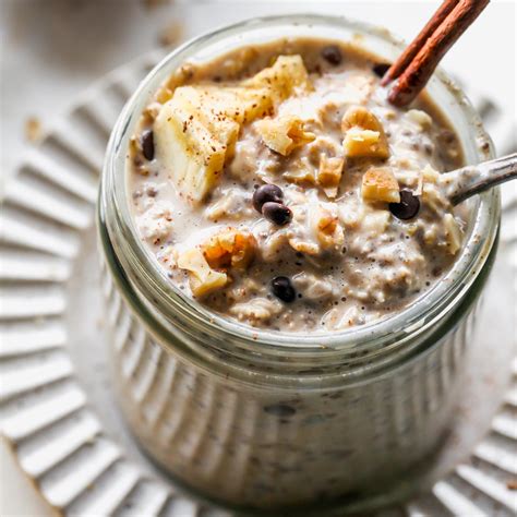 Banana Bread Overnight Oats Dishing Out Health