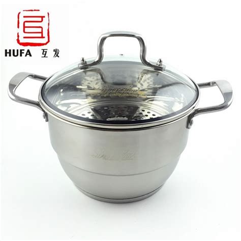 24cm Stainless Steel Soup Pot Non Magnetic Multi Function Hot Pot Cute Steamer Casserole