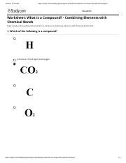 Elias Toalombo Chicaiza Quiz Worksheet Properties Of Compounds Pdf