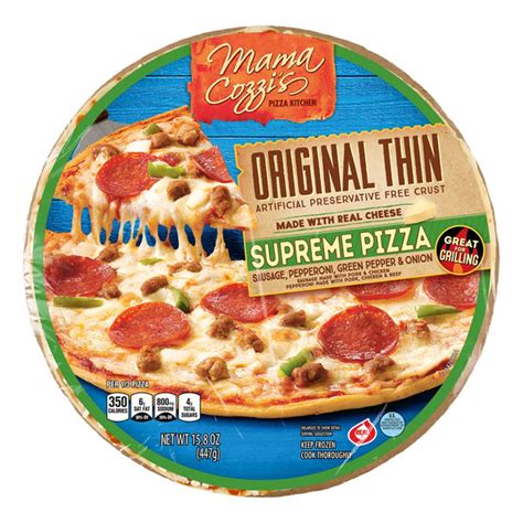 Aldi Mama Cozzi S Pizza Kitchen Original Thin Crust Supreme Pizza Same