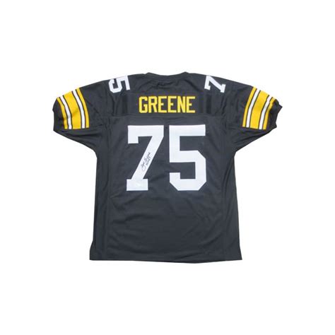 Joe Greene Autographed Black Custom Made Jersey - JSA COA | Steel City ...