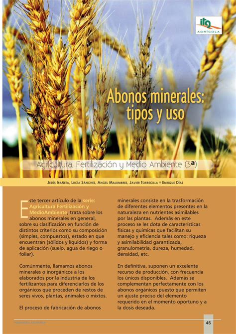 PDF Abonos Minerales Tipos Y Uso DOKUMEN TIPS