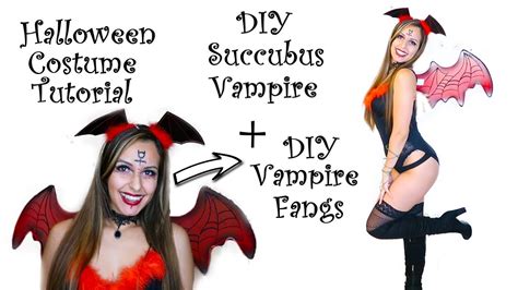 Diy Succubus Vampire Costume Tutorial Diy Realistic Fangs Low Cost