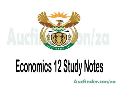 Economics Grade 12 Study Notes Pdf 2024 Download Aucfinder Za