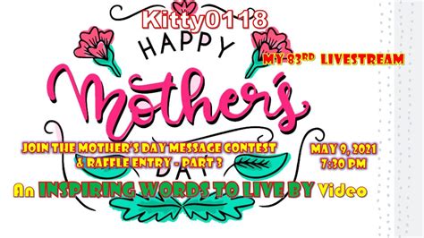 My Rd Livestream Mother S Day Message Contest Raffle Draw Part