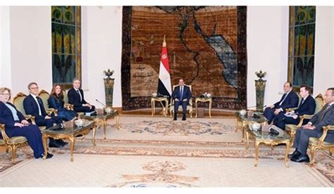 President El Sisi Meets Us Secretary Of State Sis