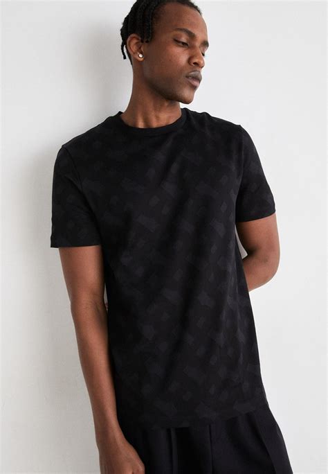 Boss Tiburt T Shirt Imprimé Black Noir Zalando Fr