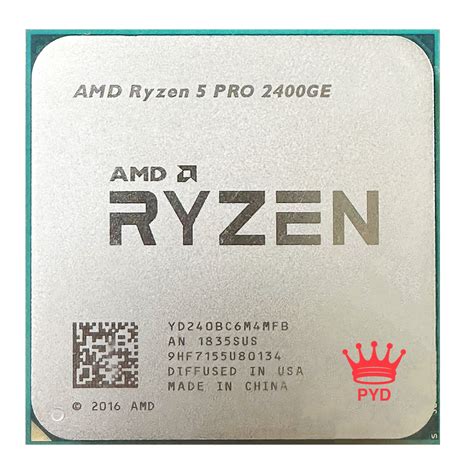 AMD Ryzen 5 PRO 2400GE R5 PRO 2400GE 3.2 Ghz Quad-Core Eight-Thread 35W ...
