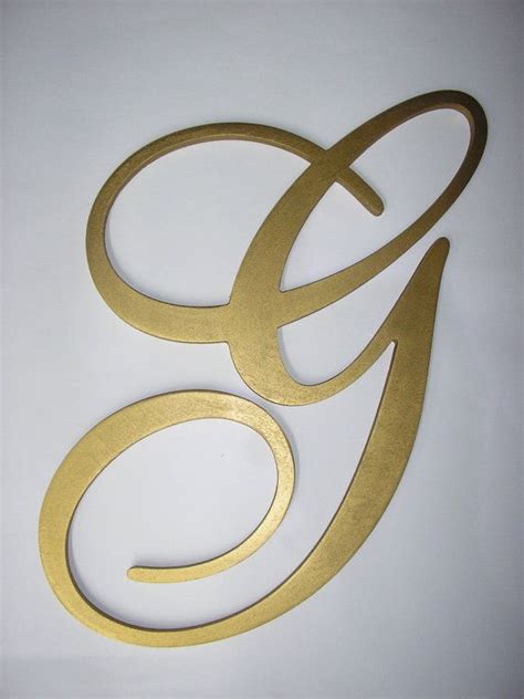 Letter G Monogram Painted Hanging Monogram Letters Extra Large Fancy