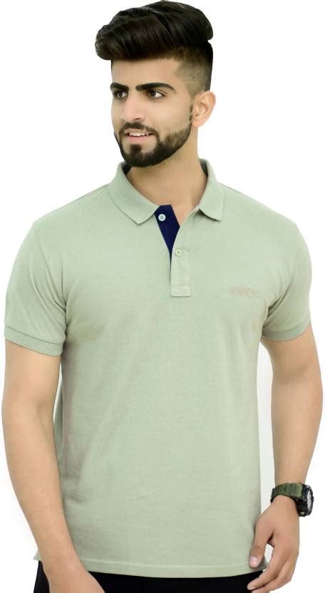 3bros Solid Men Polo Neck Green T Shirt Buy 3bros Solid Men Polo Neck