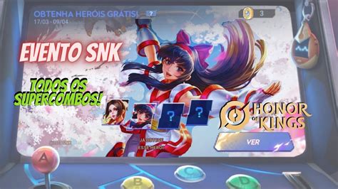 Honor of Kings Evento SNK Novo herói Nakoruru Todos os 7