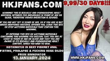 Hotkinkyjo In Sexy Fishnet Anal Fisting Prolapse Fucking Huge Dildo From Sinnovator XVIDEOS
