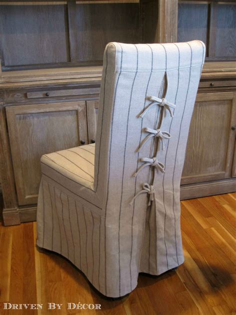 Dress Up Your Dining Chairs Corseted Slipcovers Driven By Decor