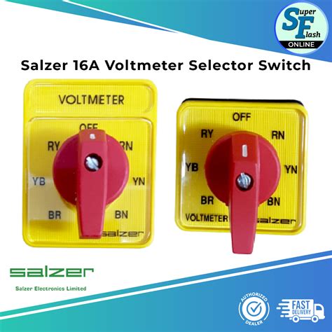 Salzer 16A Ammeter Voltmeter Selector Switch Shopee Malaysia