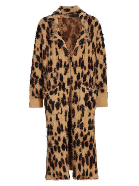 Buy SIMON MILLER Maud Cheetah Print Faux Fur Coat Cheetah Scramble At