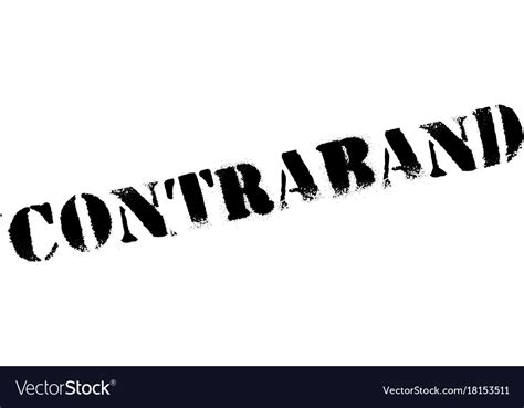 Contraband Rubber Stamp Royalty Free Vector Image