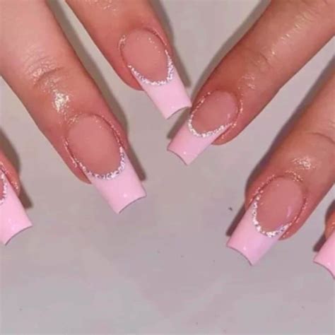 Pink French Tip Nail Designs