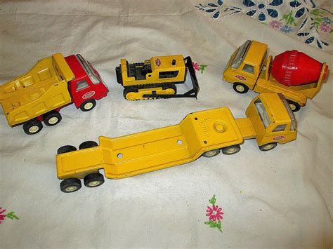 Vintage Mini Tonka Set 822 Construction 1978 Metal Toy Truck Lot By