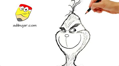 Cómo dibujar al Grinch Dr Seuss a lápiz fácil paso a paso How to