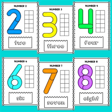 Printable Number Playdough Mats 1 10 Free Download