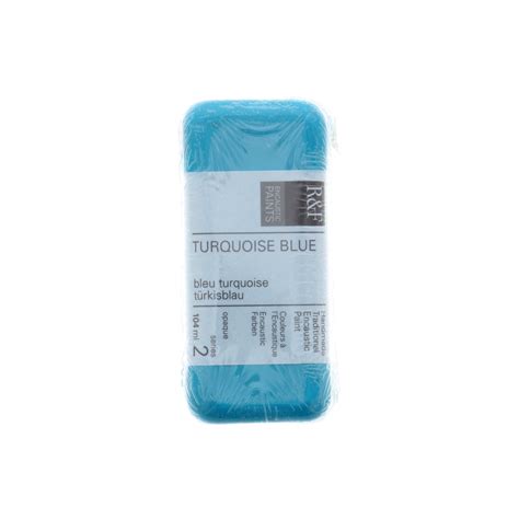 R F Handmade Paints Encaustic Paint Cake Ml Turquoise Blue