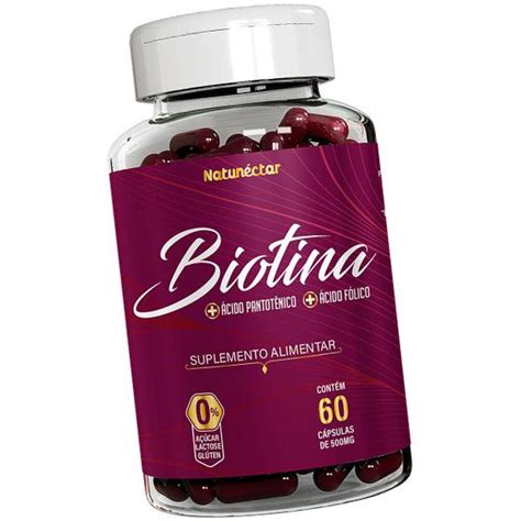 Biotina Suplemento Alimentar Rico Acido F Lico Vitamina Sa De Cabelos E