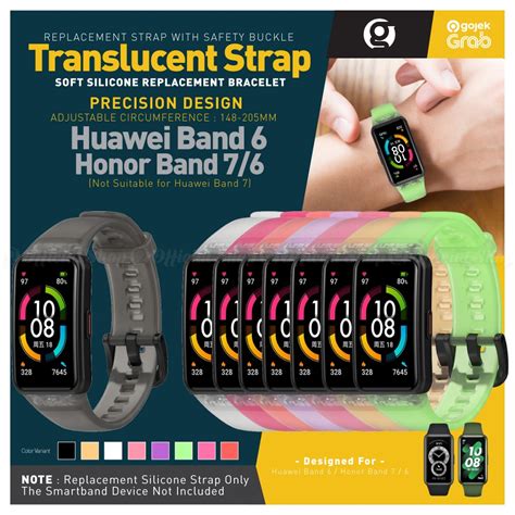 Jual Silicone Strap Transparan Tpu Rubber Silikon For Honor Band