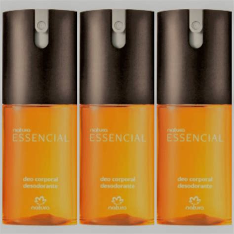 Kit 3 Desodorante Corporal Natura Essencial Masculino 100ml Submarino