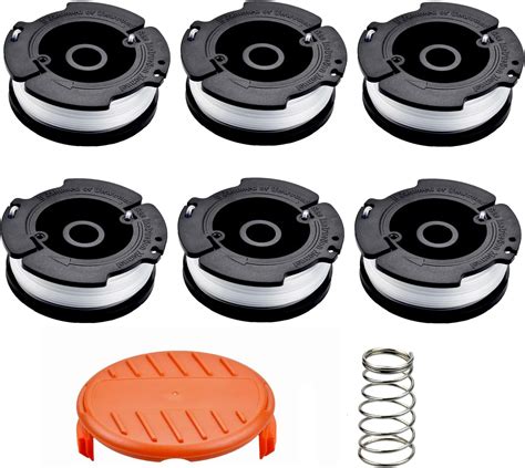 YIKAOMAI Pack Of 6 Grass Trimmer Spool Compatible With Black Decker