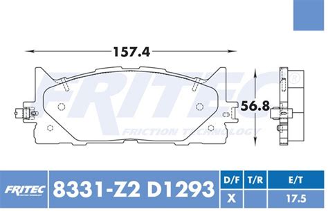 BALATA DISCO DELANTERA TOYOTA CAMRY 2007 2016 AVALON 2008 2013 LEXUS