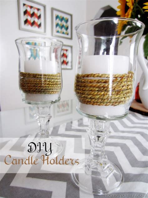 DIY Candle Holders - Homey Oh My