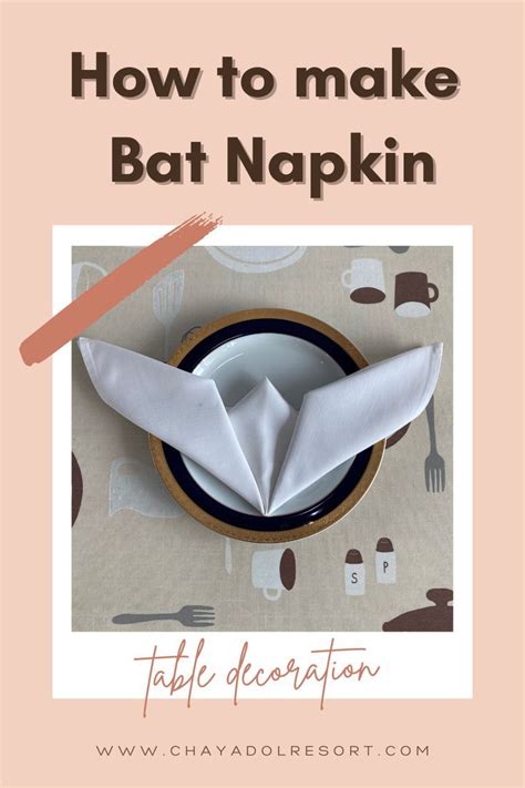 Bat Napkin Folding Tutorial Napkin Folding Tutorial Halloween Napkin