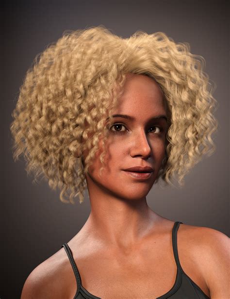 Fe Personalized Afro Curls Hair For Genesis Daz D