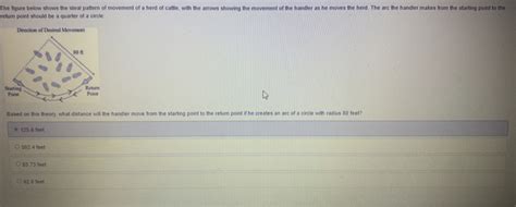 Solved The Figure Below Shows The Ideal Pattern Of Movement Of A Herd