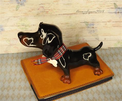 Ceramic Figurine Dachshund Dog | Etsy