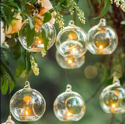 24 Pcs Hanging Glass Orbs Hanging Glass Globe Terrariums Etsy Glass Wedding