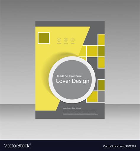 Book cover layout design Abstract flyer templates Vector Image