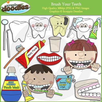 Brush Your Teeth by Scrappin Doodles | Teachers Pay Teachers