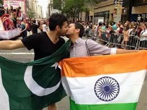 India Pakistan Gay Couple Celebrates Gay Marriage By Kissing Each Other YouTube